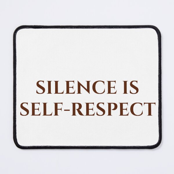Item preview, Silence Is Self Respect – Motivational Typography Design designed and sold by MagicArtzz.