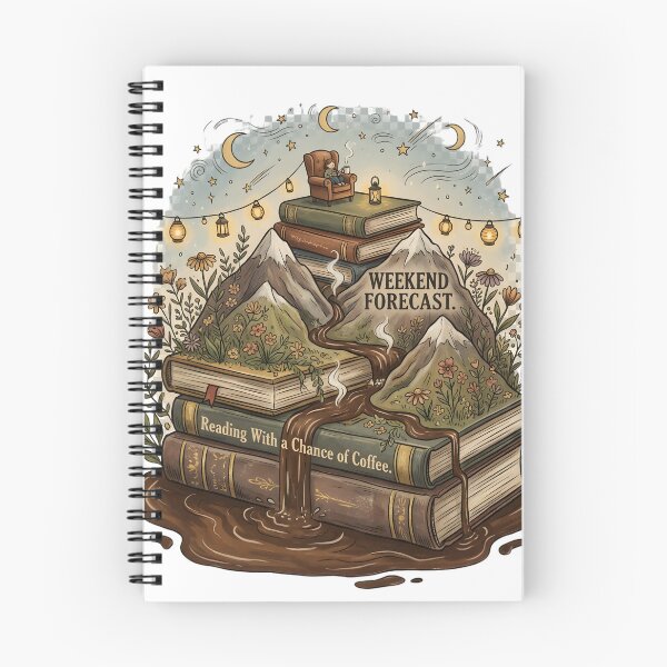 Item preview, Weekend Forecast Reading With A Chance Of Coffee Book Lover Shirt Reader Gift Cozy Library Coffee Lover designed and sold by softmind studio.