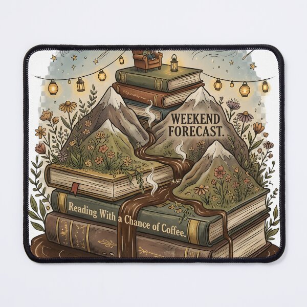 Item preview, Weekend Forecast Reading With A Chance Of Coffee Book Lover Shirt Reader Gift Cozy Library Coffee Lover designed and sold by softmind studio.