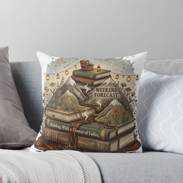 Item preview, Weekend Forecast Reading With A Chance Of Coffee Book Lover Shirt Reader Gift Cozy Library Coffee Lover designed and sold by softmind studio.