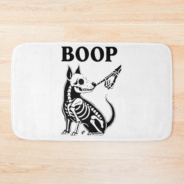 Item preview, Minimalist Skeleton Dog Boop Bone Hand Halloween Dark Aesthetic Design designed and sold by LizzyKeiko.