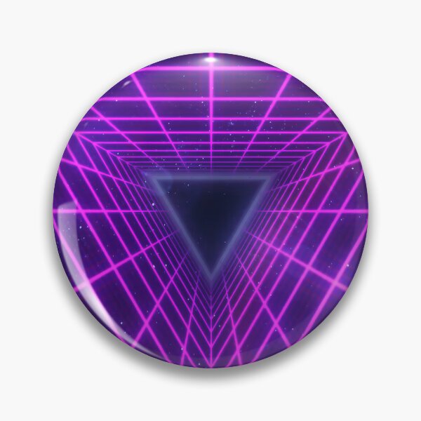 Item preview, Magenta Triangular Wireframe Tunnel designed and sold by Electric Shock!! Design.