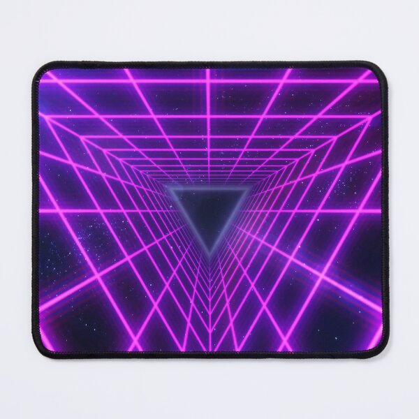 Item preview, Magenta Triangular Wireframe Tunnel designed and sold by Electric Shock!! Design.