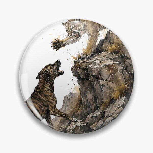 Item preview, Mountain Cur vs Cougar designed and sold by RebelPawz.