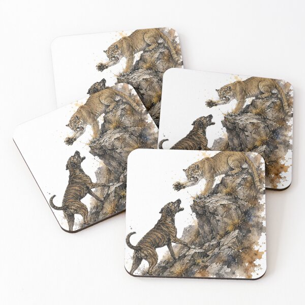 Item preview, Mountain Cur vs Cougar designed and sold by RebelPawz.