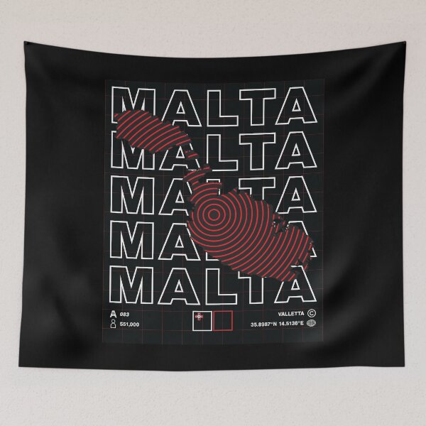 Item preview, Malta Minimal Map designed and sold by Atlas-Array.