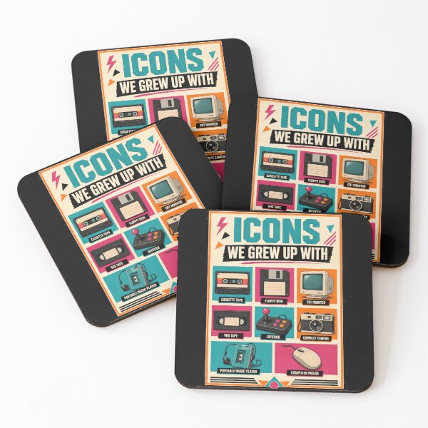 Item preview, Icons We Grew Up With – Retro Technology Poster  designed and sold by Sketchlegacy.