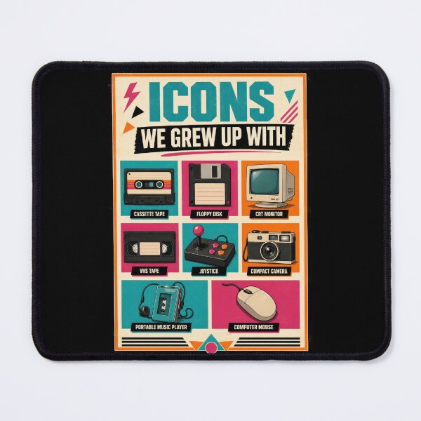 Item preview, Icons We Grew Up With – Retro Technology Poster  designed and sold by Sketchlegacy.