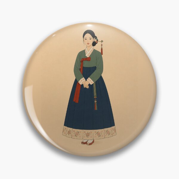Item preview, Elegant Hanbok Illustration | Traditional Korean Art Print | Minimalist Korean Wall Decor designed and sold by Siaotie Studio.