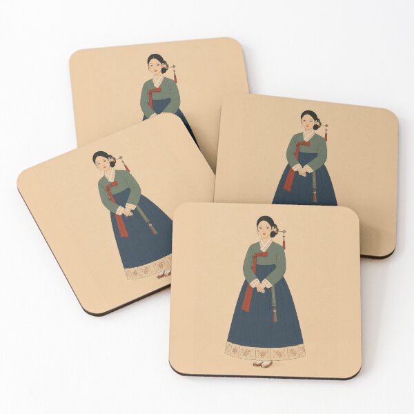 Item preview, Elegant Hanbok Illustration | Traditional Korean Art Print | Minimalist Korean Wall Decor designed and sold by Siaotie Studio.