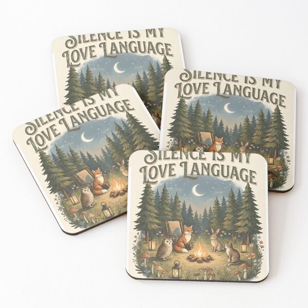 Item preview, Silence Is My Love Language Funny Introvert Shirt Quiet Person Forest Campfire Nature Lover Gift designed and sold by softmind studio.