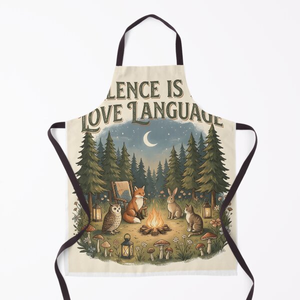 Item preview, Silence Is My Love Language Funny Introvert Shirt Quiet Person Forest Campfire Nature Lover Gift designed and sold by softmind studio.