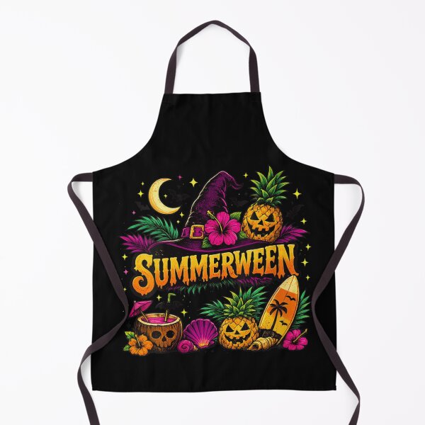 Item preview, Spooky Tropical Summerween Witch Hat Jack O Lantern Pineapple Beach designed and sold by MassonCalepon.