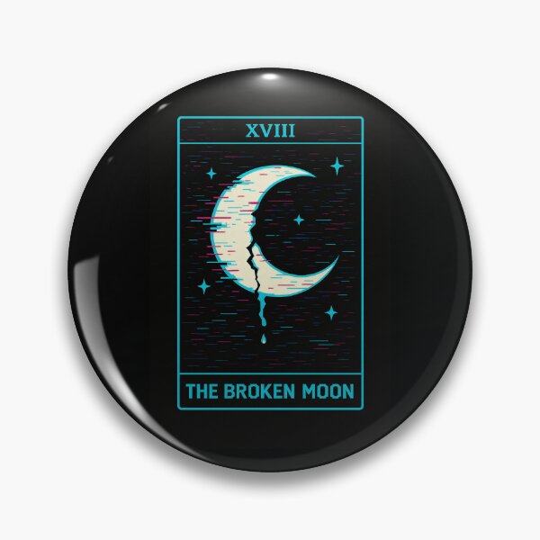 Item preview, Glitch Arcana – The Broken Moon Tarot designed and sold by JupiterGlitchEmpire.