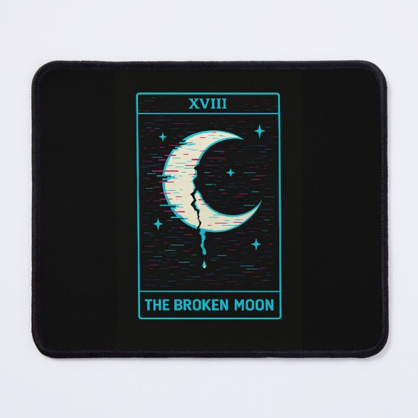 Item preview, Glitch Arcana – The Broken Moon Tarot designed and sold by JupiterGlitchEmpire.