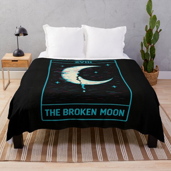 Item preview, Glitch Arcana – The Broken Moon Tarot designed and sold by JupiterGlitchEmpire.