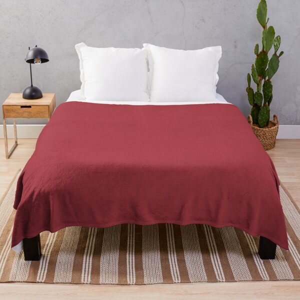 Item preview, Heavy Scarlet Red / Moody Crimson Solid Color Modern Minimalist Ruby Brick Hue designed and sold by SimplySolidColors.