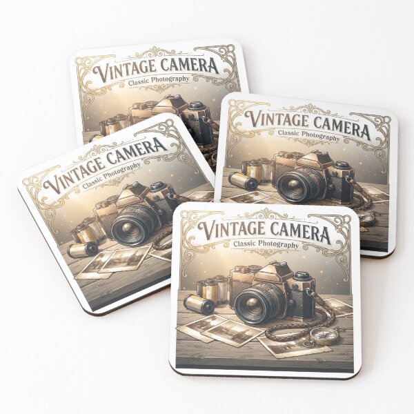 Artikelvorschau, Vintage-Kamera-Retro-Fotografie-Illustration | Klassische Filmkamera-Wandkunst entworfen und verkauft von Mathias Yakubu Design.