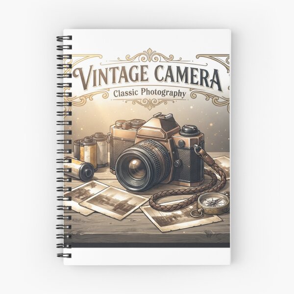 Artikelvorschau, Vintage-Kamera-Retro-Fotografie-Illustration | Klassische Filmkamera-Wandkunst entworfen und verkauft von Mathias Yakubu Design.