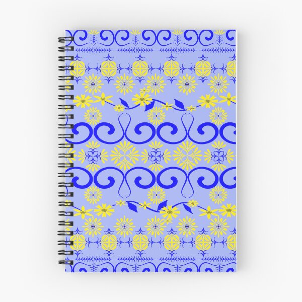 Item preview, Blue and Yellow Floral Ornamental Seamless Pattern for Textile, Wallpaper and Packaging designed and sold by Ei-Ei.