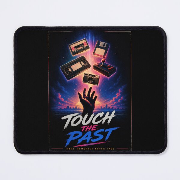 Item preview, Touch the Past – Retro Memories Synthwave Poster  designed and sold by Sketchlegacy.