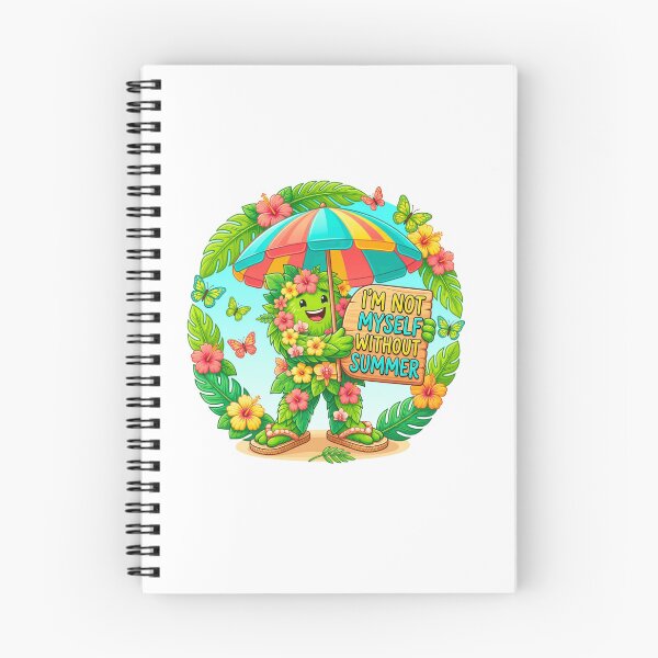 Item preview, I'm Not Myself Without Summer Cartoon Sticker designed and sold by Imaginarium of Chaos falcon88 .