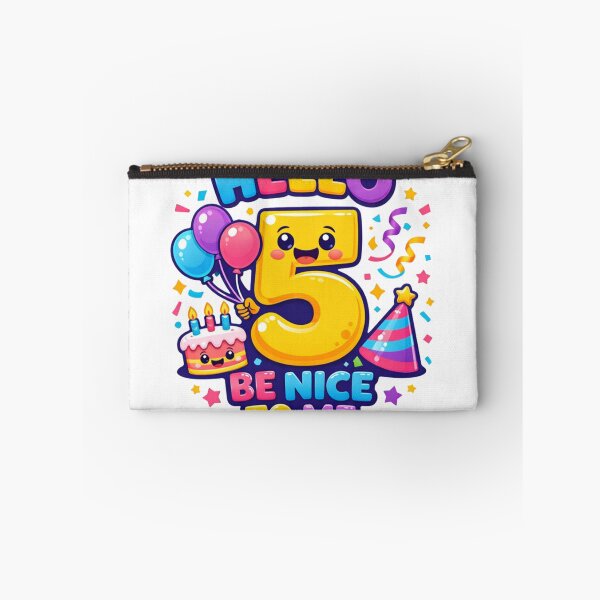Item preview, Hello 5 Be Nice to Me | Cute 5th Birthday Party Graphic T-Shirt designed and sold by rushaib.