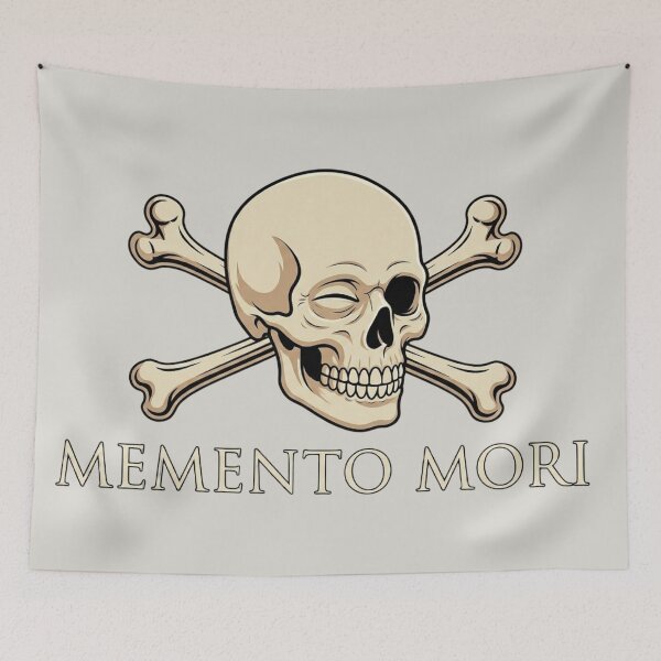 Item preview, Memento Mori Wink - Calavera Urbana / Comic Skull & Crossbones designed and sold by 63Hotpeppers.