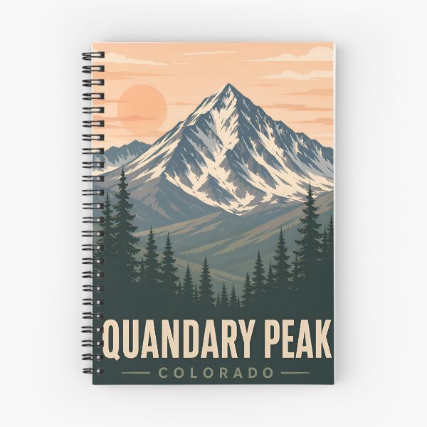 Item preview, Retro Quandary Peak Colorado Mountain designed and sold by Imaginationbeyond.