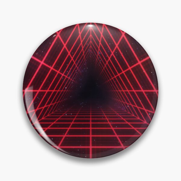 Item preview, Red Triangular Wireframe Tunnel designed and sold by Electric Shock!! Design.