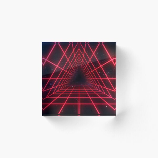Item preview, Red Triangular Wireframe Tunnel designed and sold by Electric Shock!! Design.