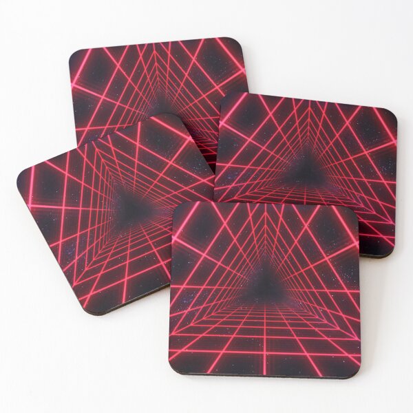 Item preview, Red Triangular Wireframe Tunnel designed and sold by Electric Shock!! Design.