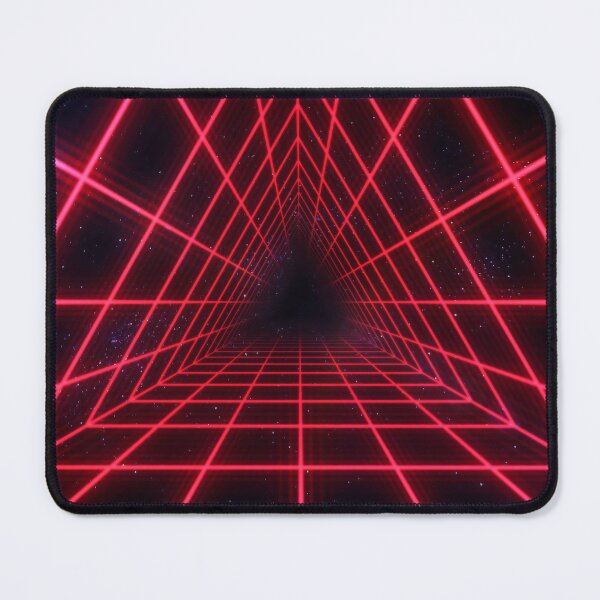 Item preview, Red Triangular Wireframe Tunnel designed and sold by Electric Shock!! Design.