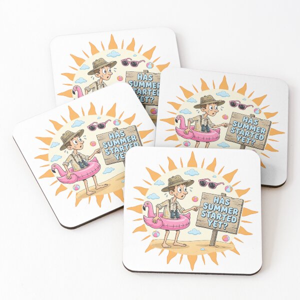 Item preview, Has Summer Started Yet Funny Sticker designed and sold by Imaginarium of Chaos falcon88 .