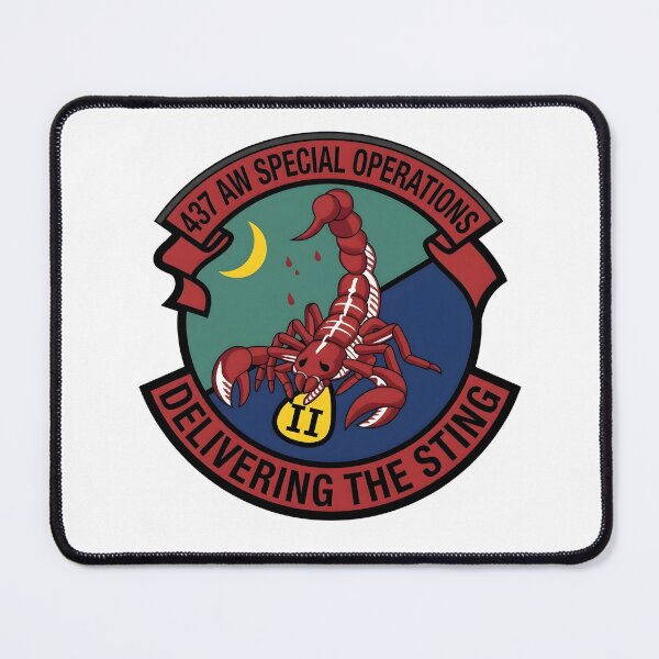 Artikelvorschau, Emblem der 437. AW Spezialoperationen „Den Stachel ausstoßen“ entworfen und verkauft von CharlieDesings.