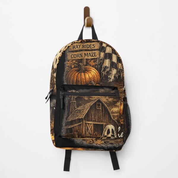 Item preview, Tis The Season Patterned Ghosts Country Barn Pumpkin Patch Cornfield designed and sold by NgumohaLanke.