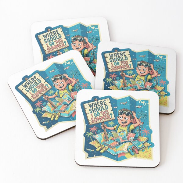 Item preview, Where Should I Go This Summer Travel Sticker designed and sold by Imaginarium of Chaos falcon88 .