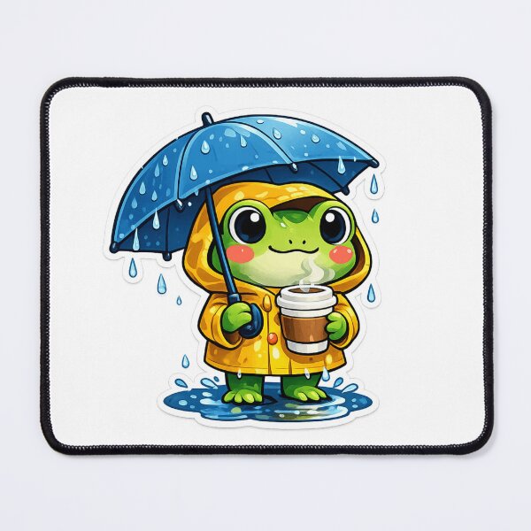 Item preview, Rainy Day Coffee Frog bliss  designed and sold by Designertanya.