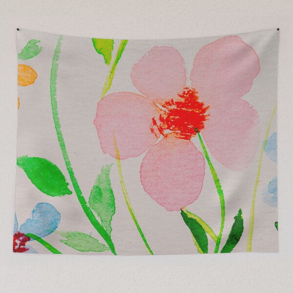 Item preview, Watercolor Blossoms — Hand-Painted Pink Floral Design designed and sold by BuckaBaby.