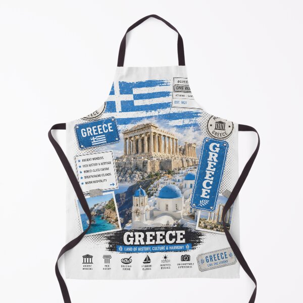 Item preview, Greece Travel Collage designed and sold by AtuqStudio.