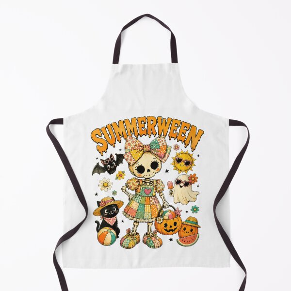 Item preview, Summerween Cute Skeleton Girl Pumpkin Summer Halloween Beach Vibes Art designed and sold by NgumohaLanke.