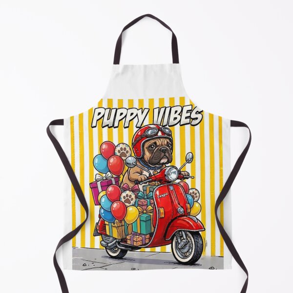 Item preview, "Ambiente Vespa: Un carlino motero y botín de cumpleaños" designed and sold by VibranPalette.