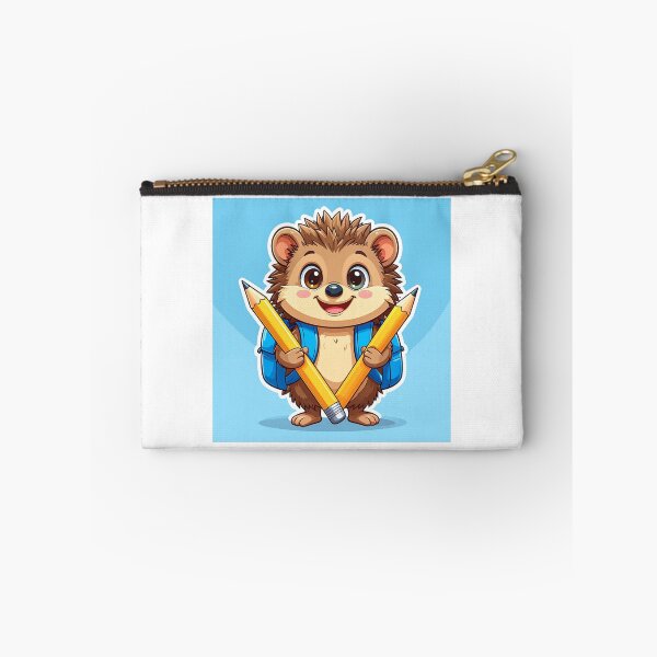 Item preview, Cute Hedgehog Walking to School with a Blue Backpack | Back to School Sticker designed and sold by OksArtStudio.
