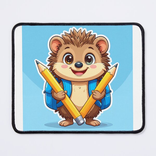 Item preview, Cute Hedgehog Walking to School with a Blue Backpack | Back to School Sticker designed and sold by OksArtStudio.