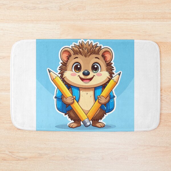 Item preview, Cute Hedgehog Walking to School with a Blue Backpack | Back to School Sticker designed and sold by OksArtStudio.