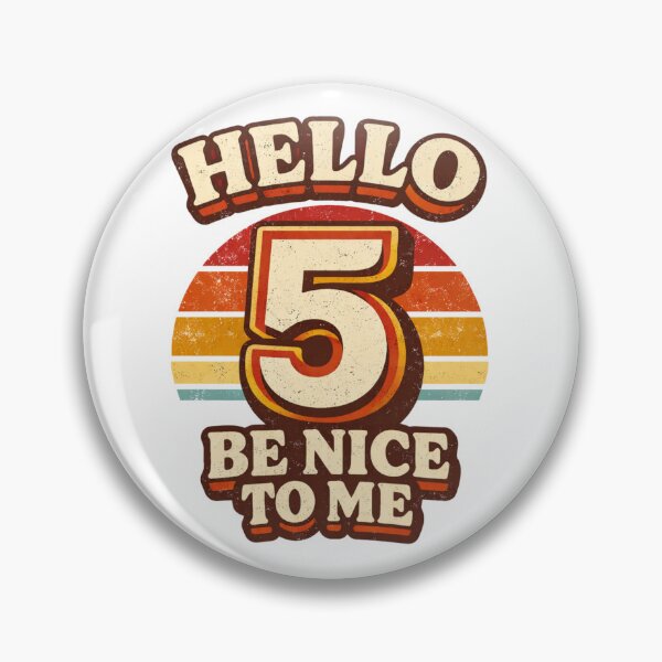 Item preview, Hello 5 Be Nice to Me | Cute 5th Birthday Party Graphic T-Shirt designed and sold by rushaib.