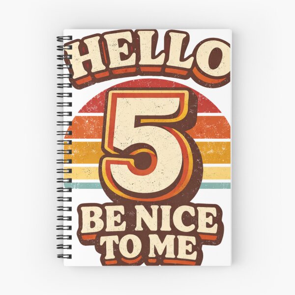 Item preview, Hello 5 Be Nice to Me | Cute 5th Birthday Party Graphic T-Shirt designed and sold by rushaib.
