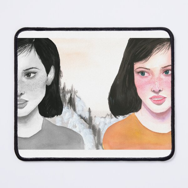 Item preview, Dual Portrait Aesthetic Watercolor girl designed and sold by Mvicen.