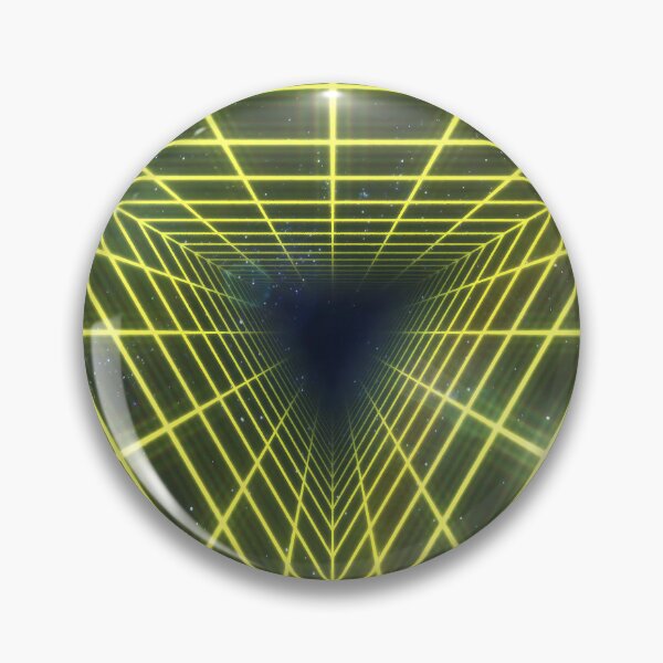 Item preview, Yellow Triangular Wireframe Tunnel designed and sold by Electric Shock!! Design.