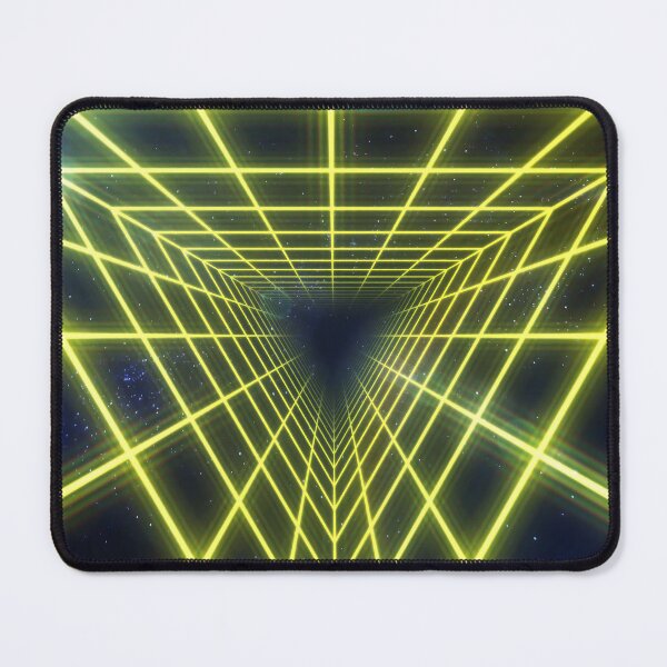 Item preview, Yellow Triangular Wireframe Tunnel designed and sold by Electric Shock!! Design.